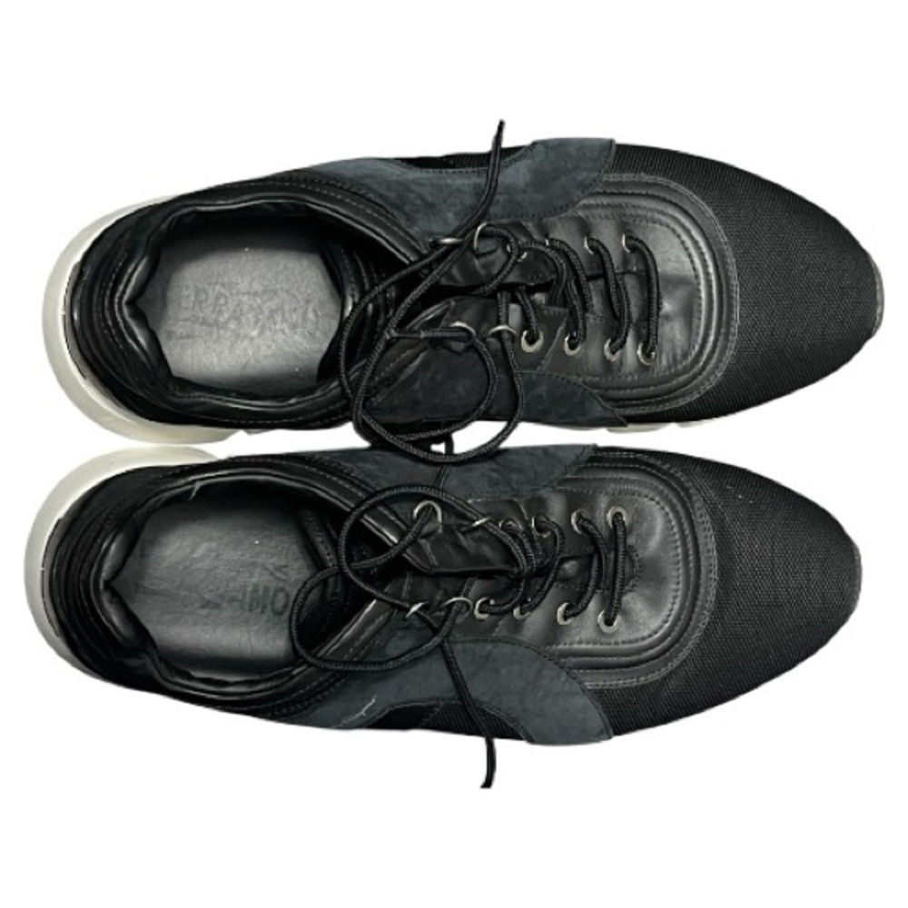 Salvatore Ferragamo Black and Gray Sneakers - Picture 2 of 12